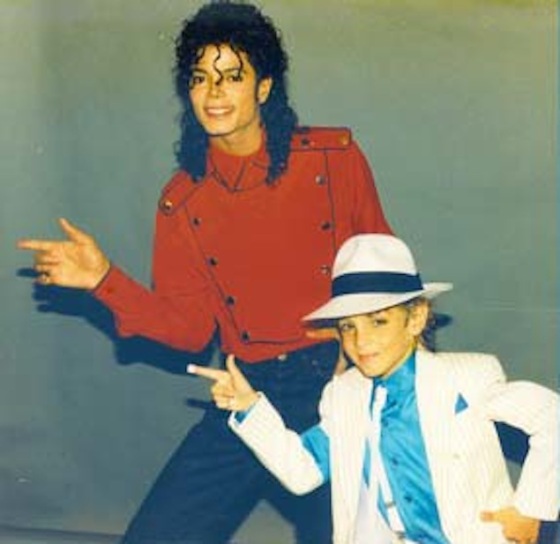 Wade Robson with Michael Jackson as a child.